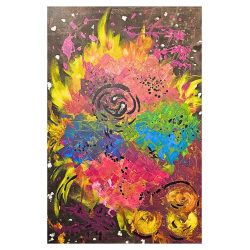 Acrylbild auf Leinwand "Color Splash"